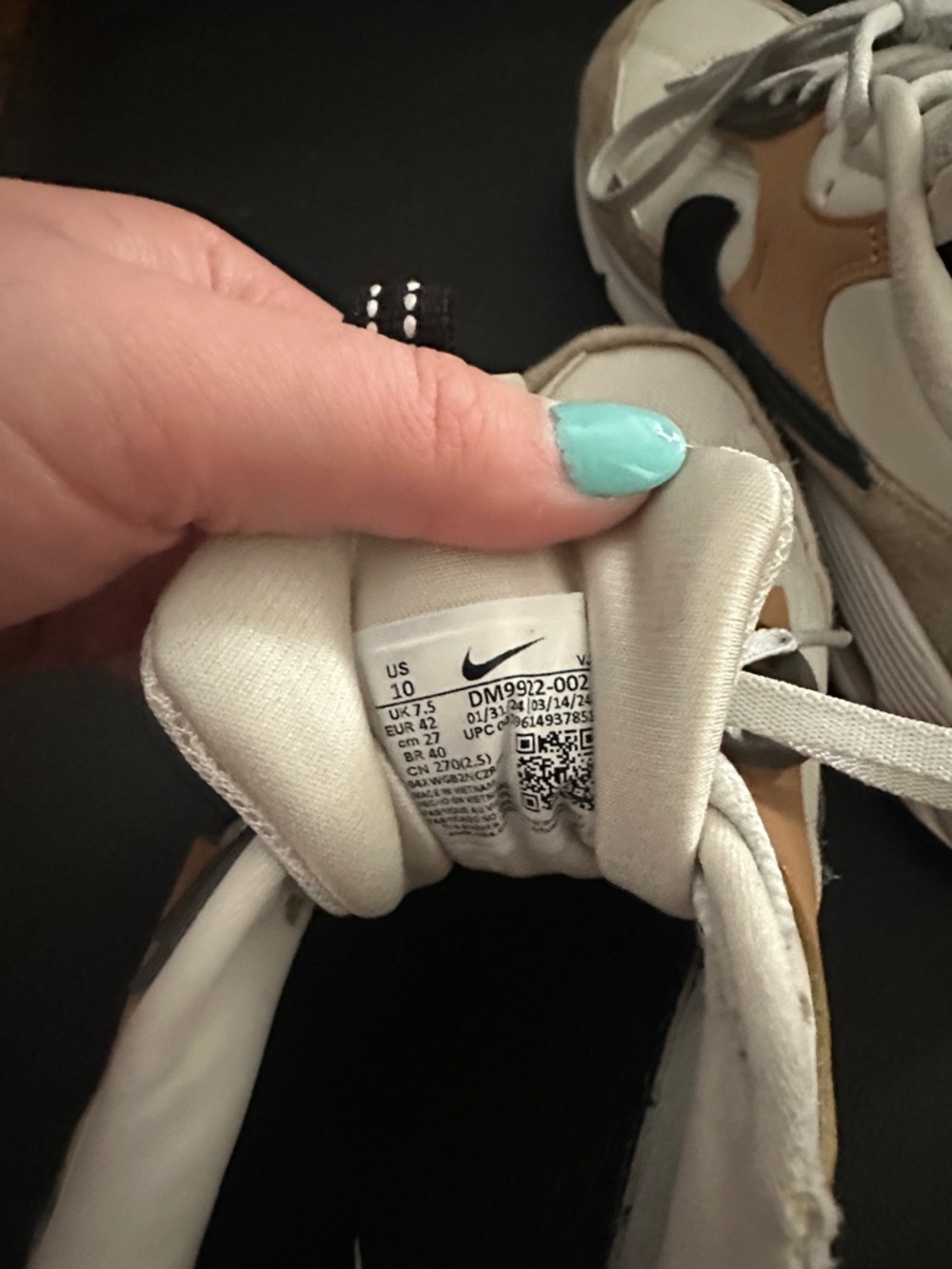 WomenNeutral White & Tan Athletic Sneakers - Picture 4 of 4
